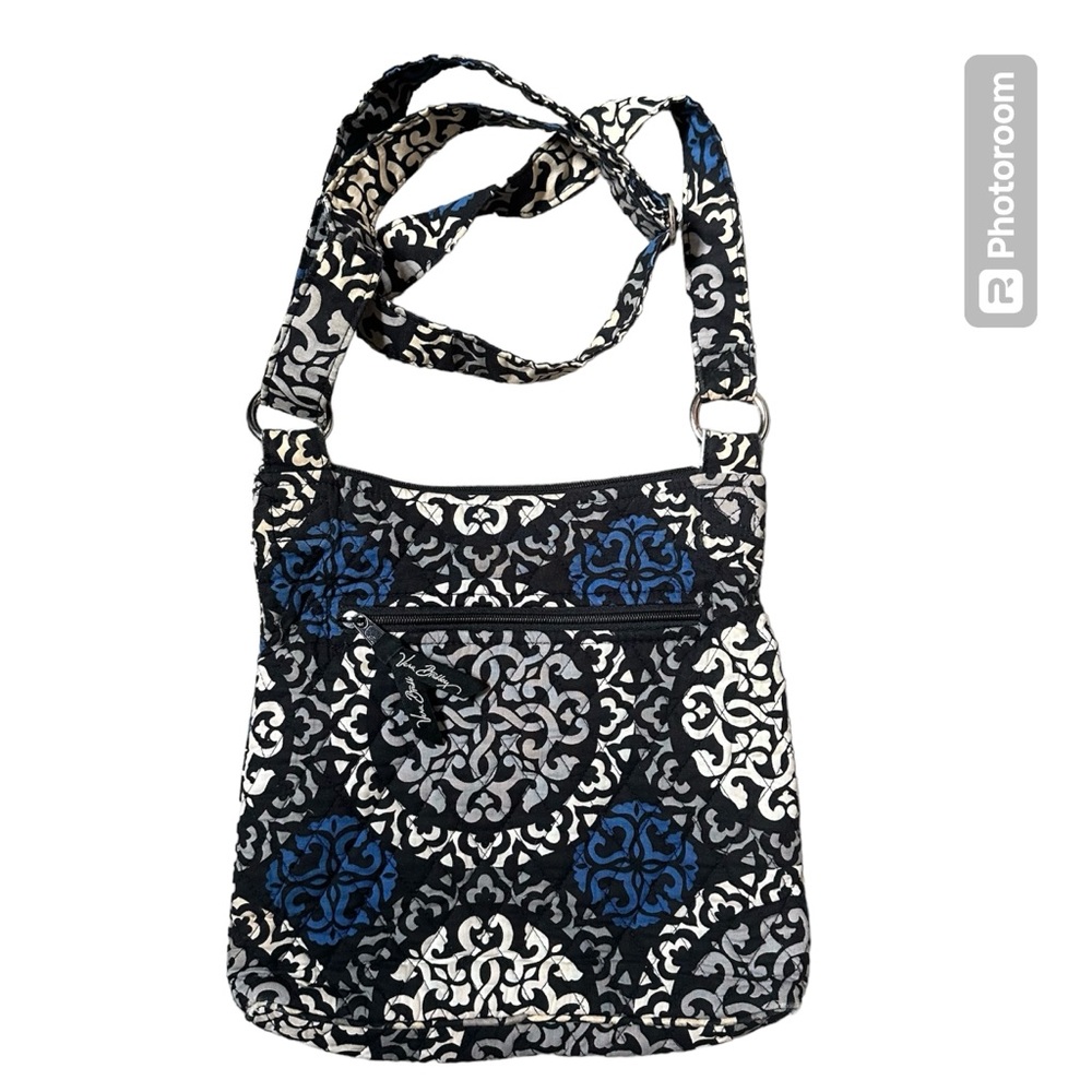 Vera Bradley Villager Tote Retired (2013) Canterberry Cobalt 12 X 14 x4‎